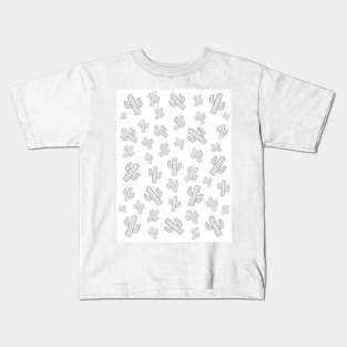 WHITE Cactus - Cactus Art Kids T-Shirt